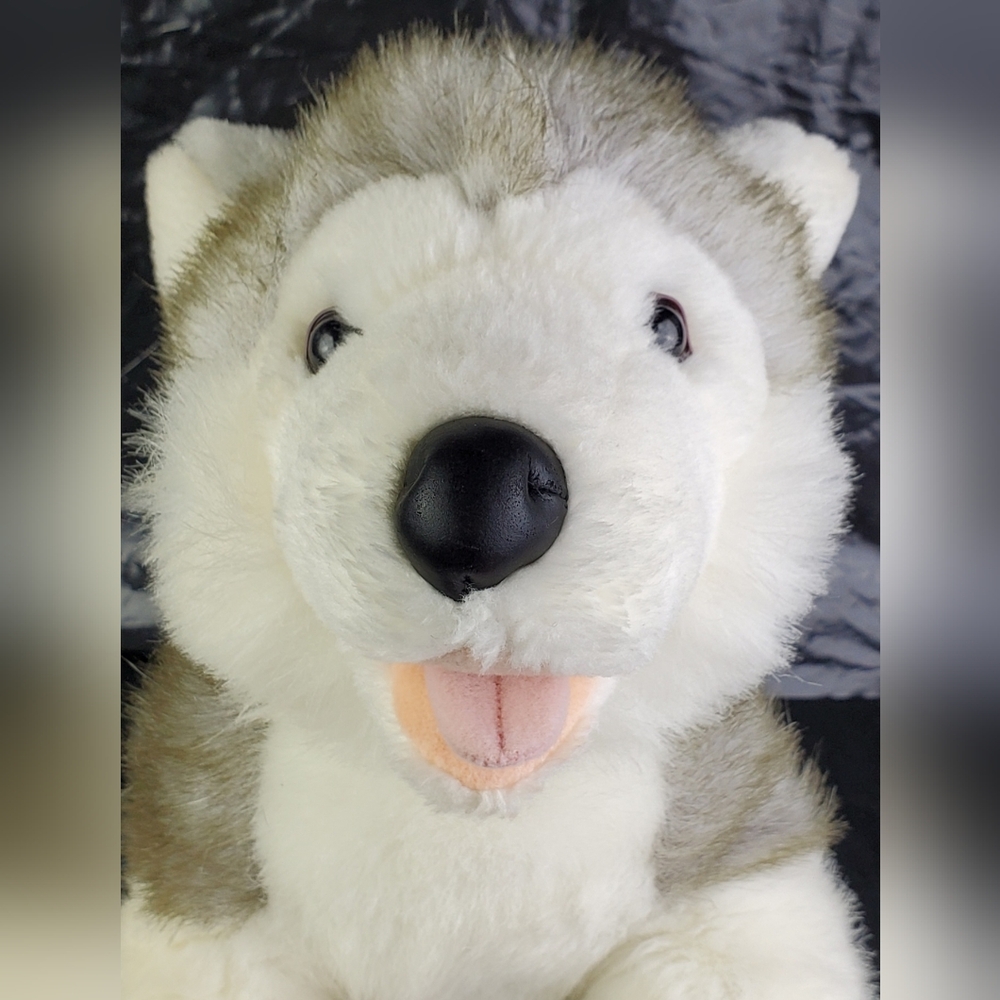 Build-A-Bear BAB Kennel Pals Siberian Husky Retired Stuffed Animal Plush - GUC